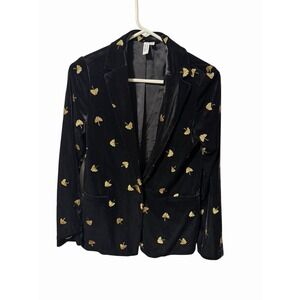 Paris Atelier & Other Stories‎ Size 2 Black Velvet Blazer